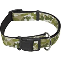 Los mejores  - CHAPUIS SELLERIE SLA424 Collar Ajustable de Perro - Correa de Nailon con Estampado de Camuflaje Verde - Ancho 40 mm…